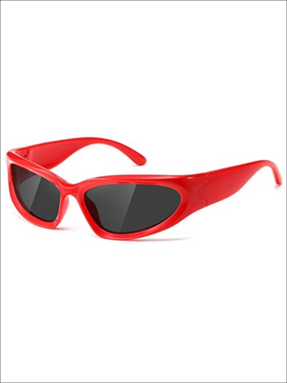 Polarized Oval Wrap Sunglasses UV400 Full-Frame TAC Lens Unisex